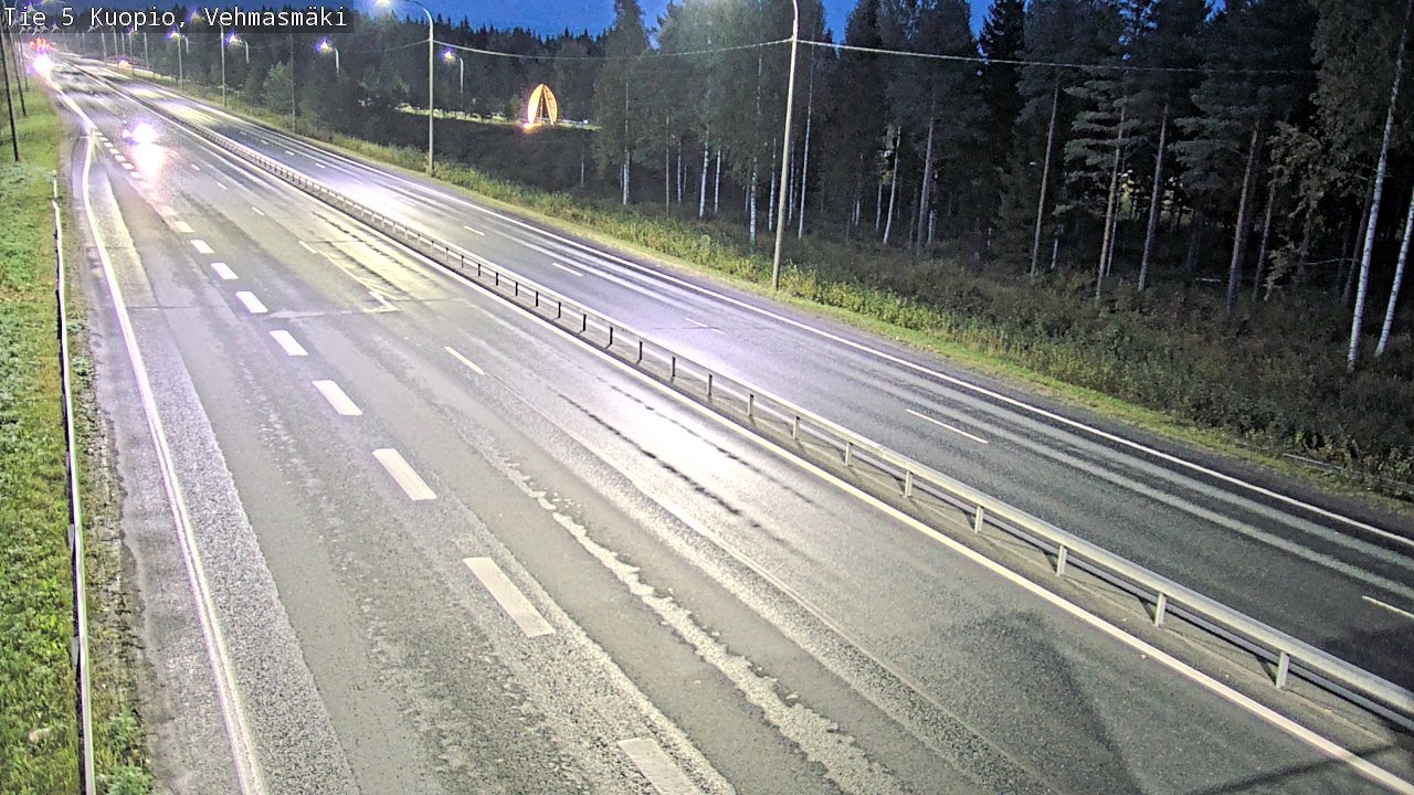 Weather Camera Image Road 5 Kuopio, Vehmasmäki, Kuopio, Pohjois-Savo