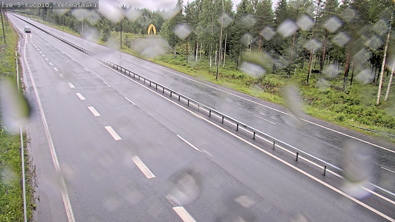 Weather Camera Image Väg 5 Kuopio, Vehmasmäki, Kuopio, Pohjois-Savo