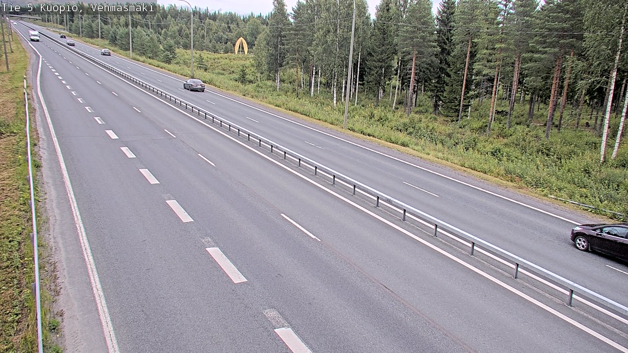 Weather Camera Image Väg 5 Kuopio, Vehmasmäki, Kuopio, Pohjois-Savo