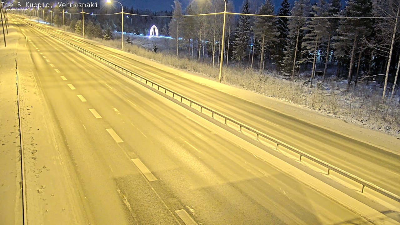 Weather Camera Image Road 5 Kuopio, Vehmasmäki, Kuopio, Pohjois-Savo