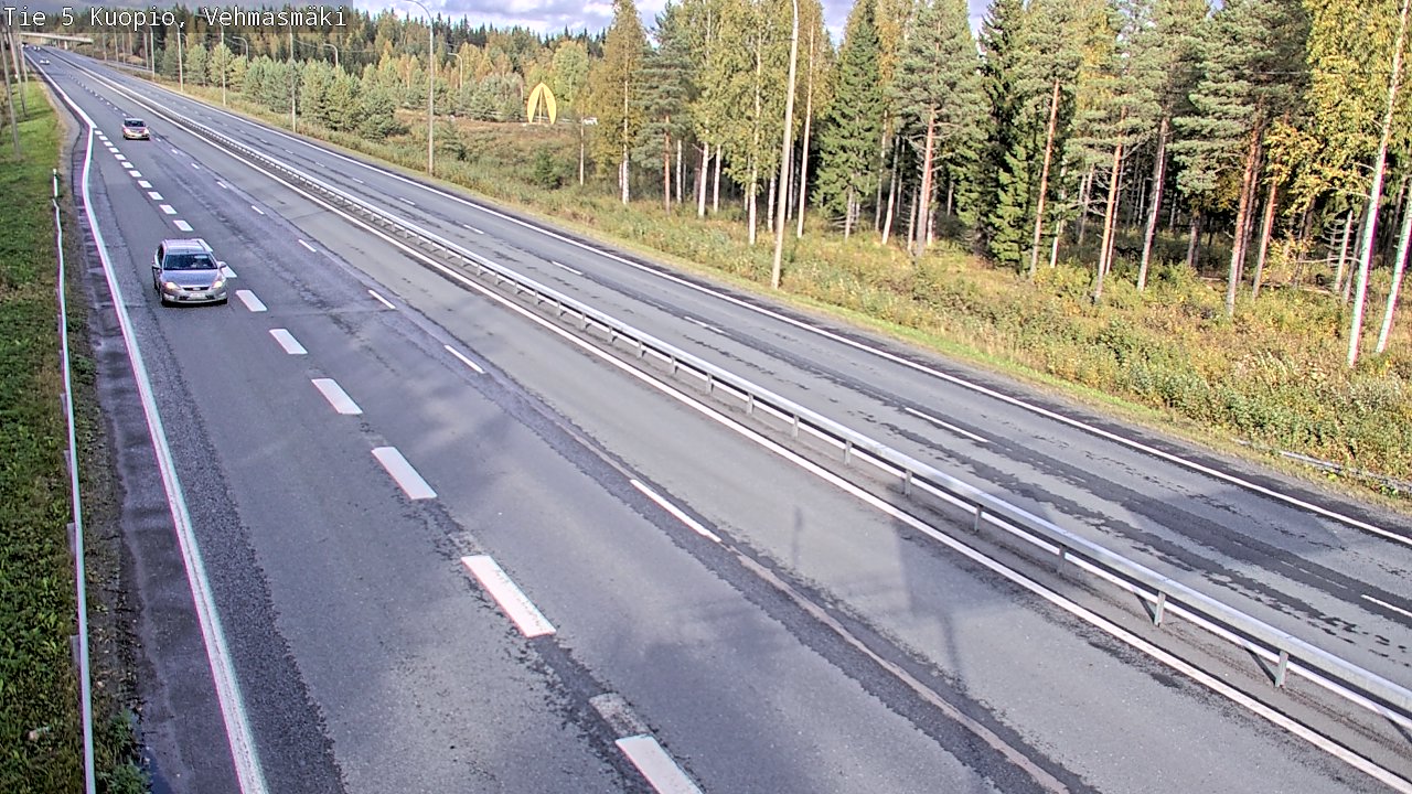 Weather Camera Image Road 5 Kuopio, Vehmasmäki, Kuopio, Pohjois-Savo