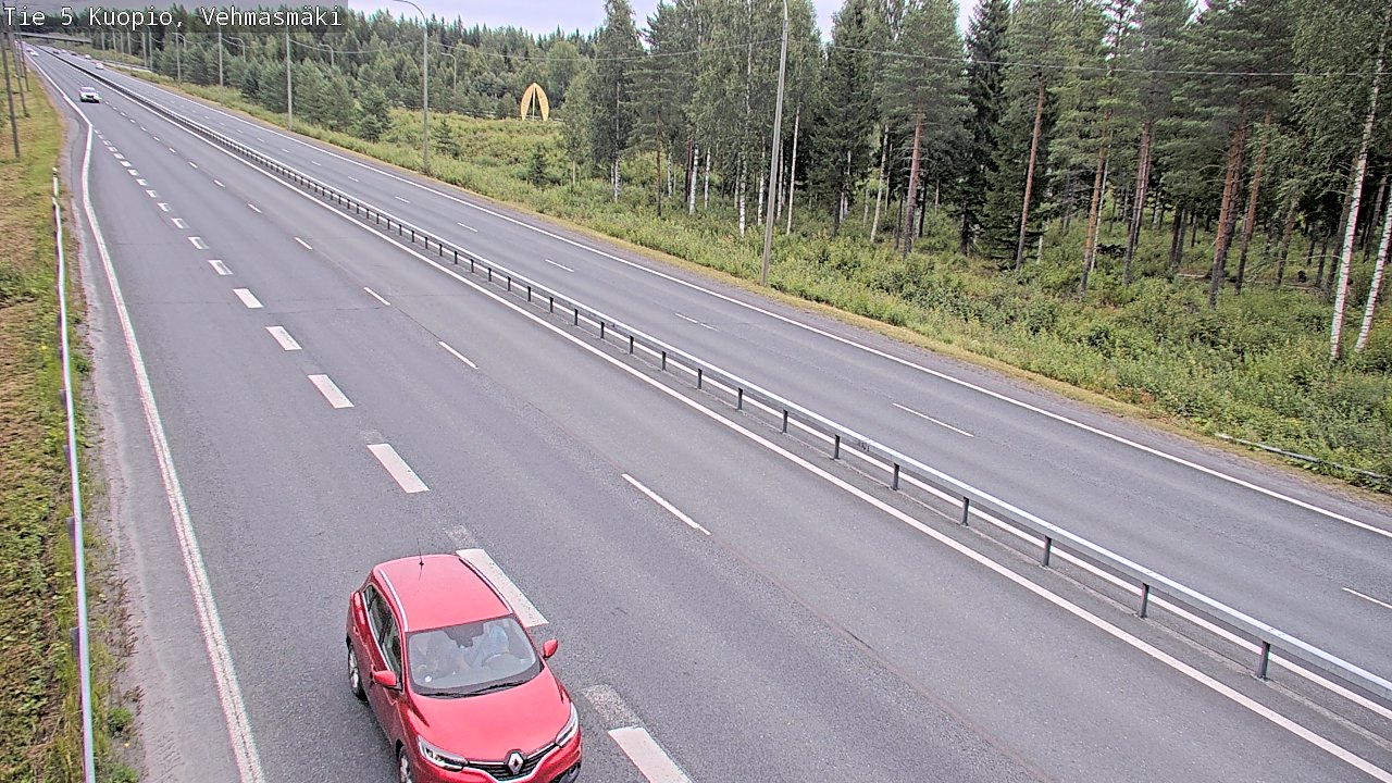 Weather Camera Image Väg 5 Kuopio, Vehmasmäki, Kuopio, Pohjois-Savo