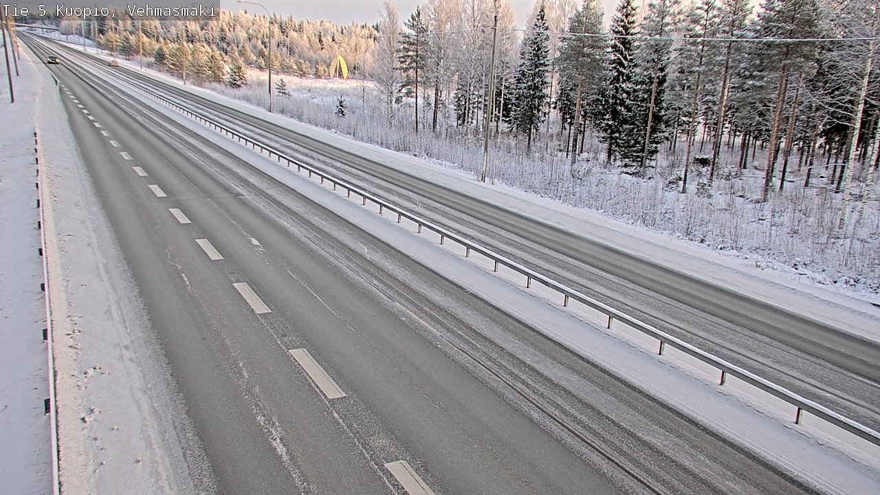 Weather Camera Image Väg 5 Kuopio, Vehmasmäki, Kuopio, Pohjois-Savo