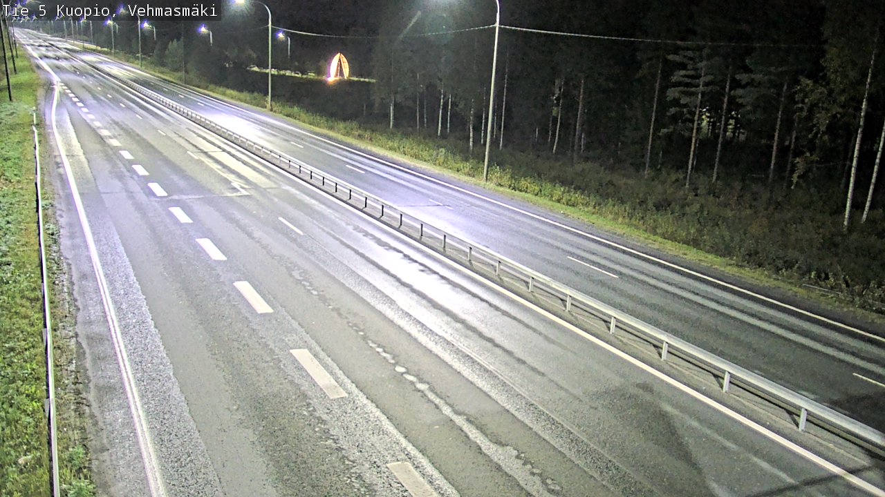 Weather Camera Image Road 5 Kuopio, Vehmasmäki, Kuopio, Pohjois-Savo