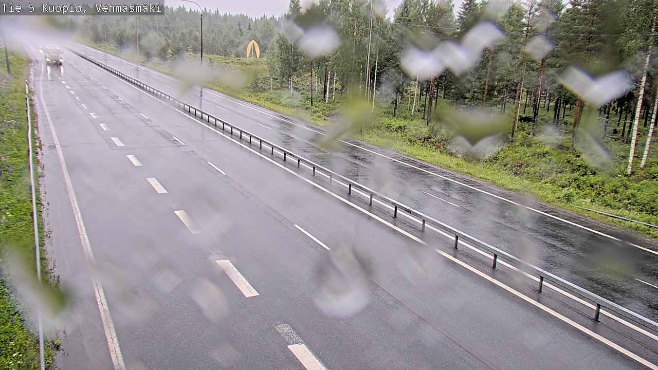 Weather Camera Image Väg 5 Kuopio, Vehmasmäki, Kuopio, Pohjois-Savo