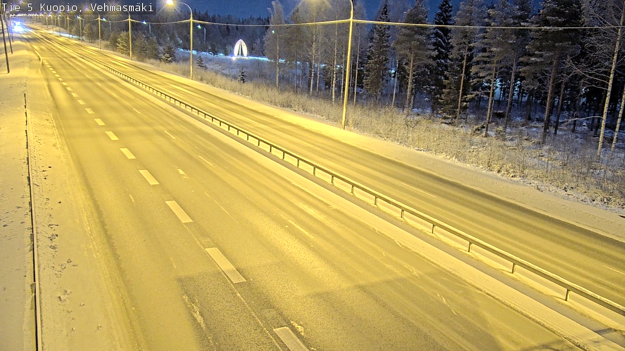 Weather Camera Image Väg 5 Kuopio, Vehmasmäki, Kuopio, Pohjois-Savo