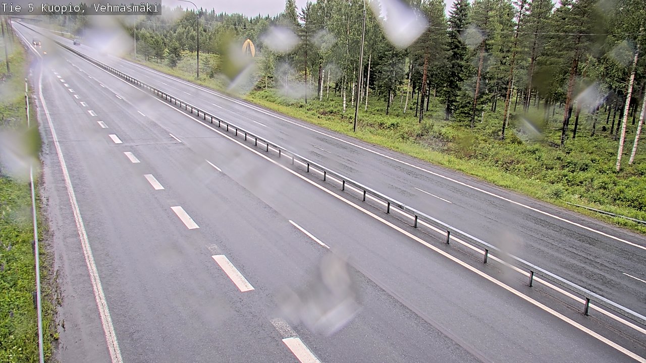 Weather Camera Image Väg 5 Kuopio, Vehmasmäki, Kuopio, Pohjois-Savo