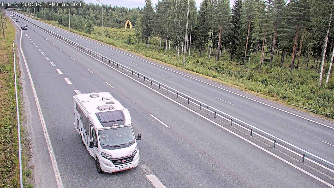 Weather Camera Image Väg 5 Kuopio, Vehmasmäki, Kuopio, Pohjois-Savo