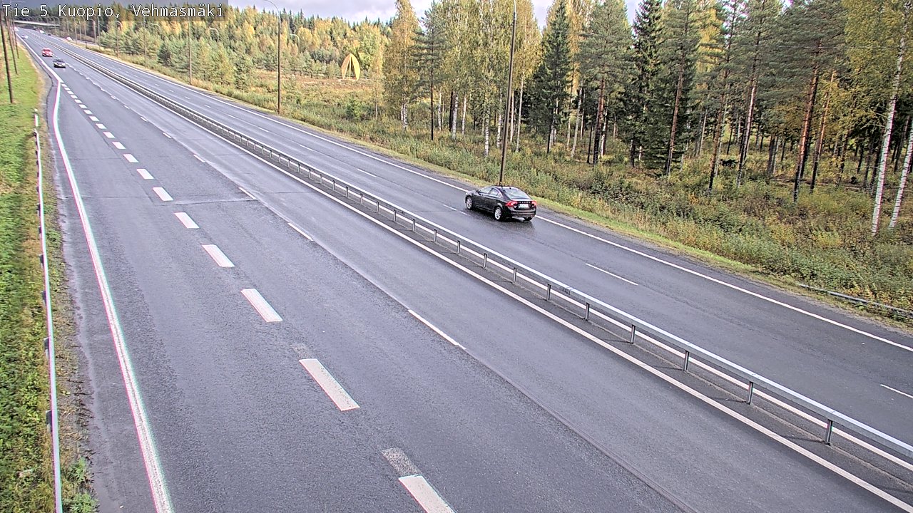 Weather Camera Image Road 5 Kuopio, Vehmasmäki, Kuopio, Pohjois-Savo