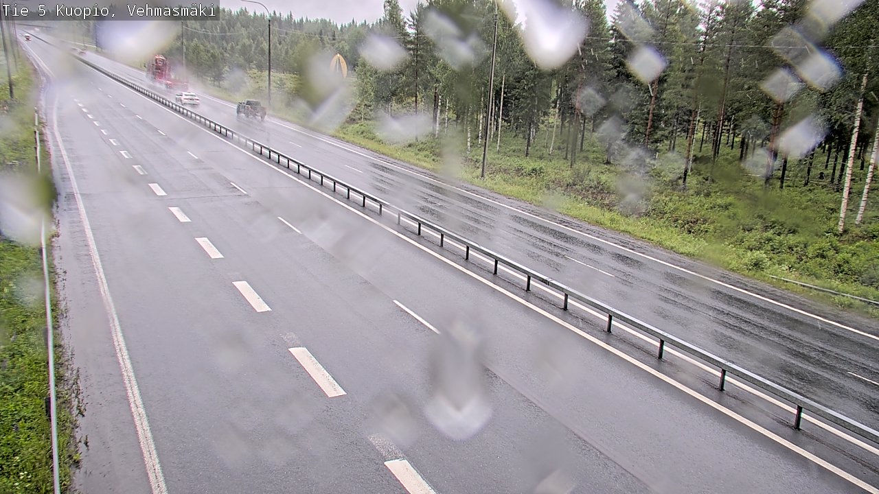 Weather Camera Image Väg 5 Kuopio, Vehmasmäki, Kuopio, Pohjois-Savo