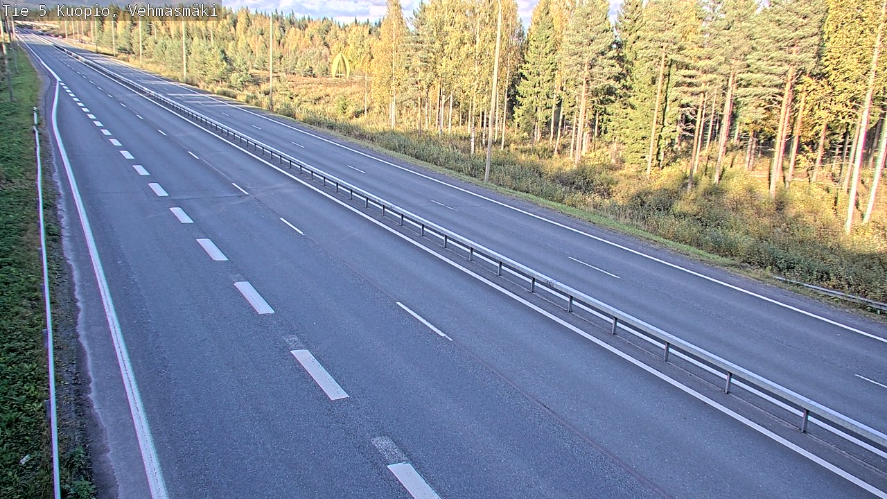 Weather Camera Image Väg 5 Kuopio, Vehmasmäki, Kuopio, Pohjois-Savo