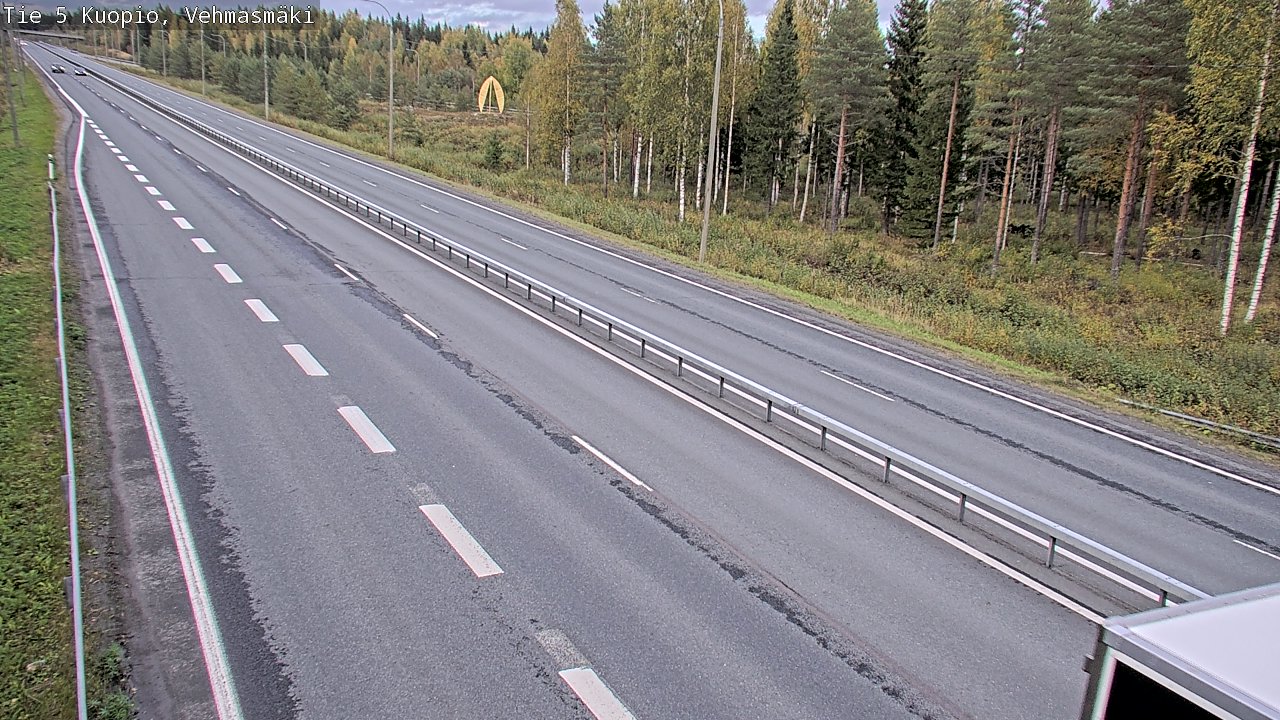 Weather Camera Image Road 5 Kuopio, Vehmasmäki, Kuopio, Pohjois-Savo