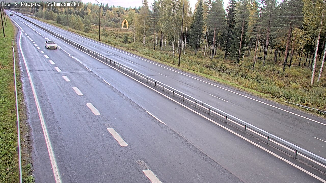 Weather Camera Image Road 5 Kuopio, Vehmasmäki, Kuopio, Pohjois-Savo
