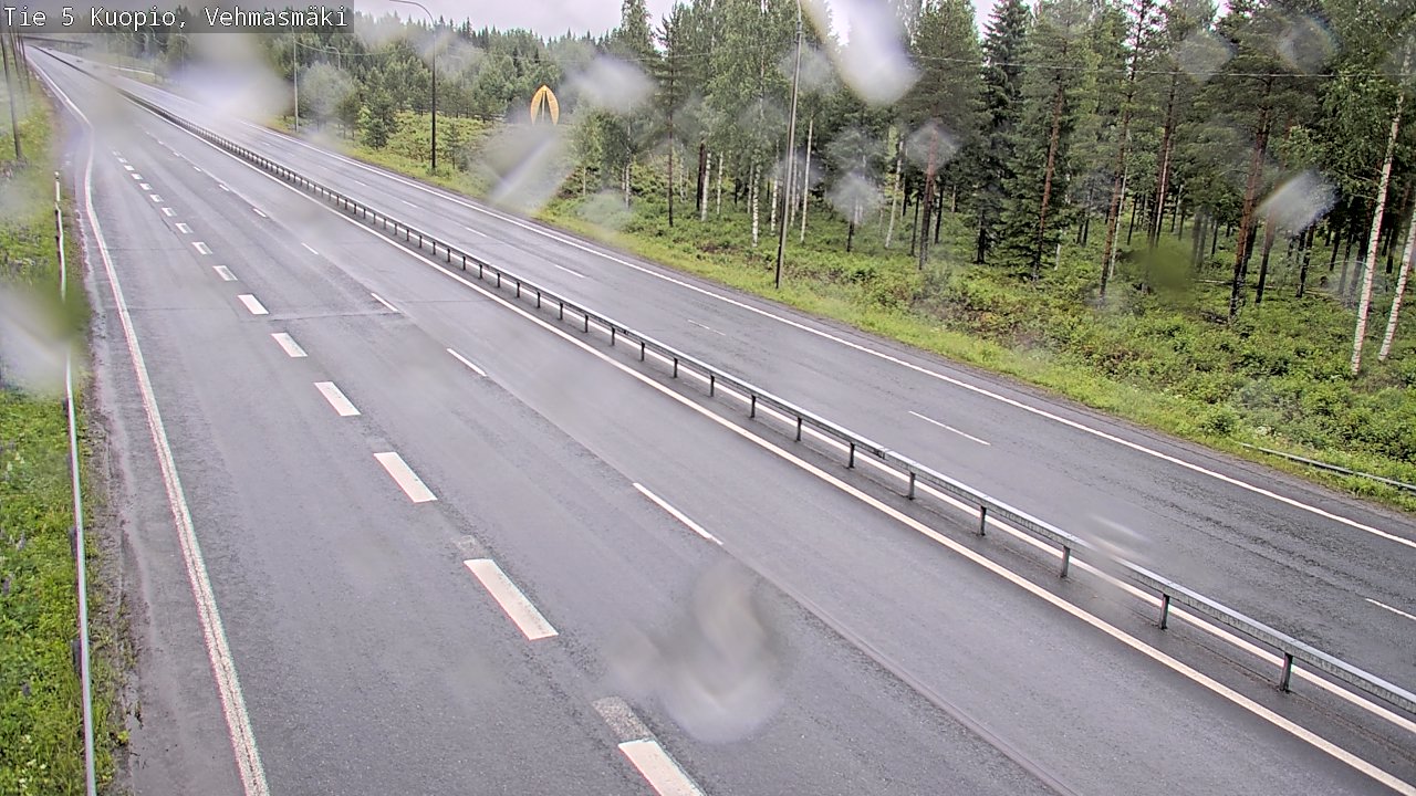 Weather Camera Image Väg 5 Kuopio, Vehmasmäki, Kuopio, Pohjois-Savo