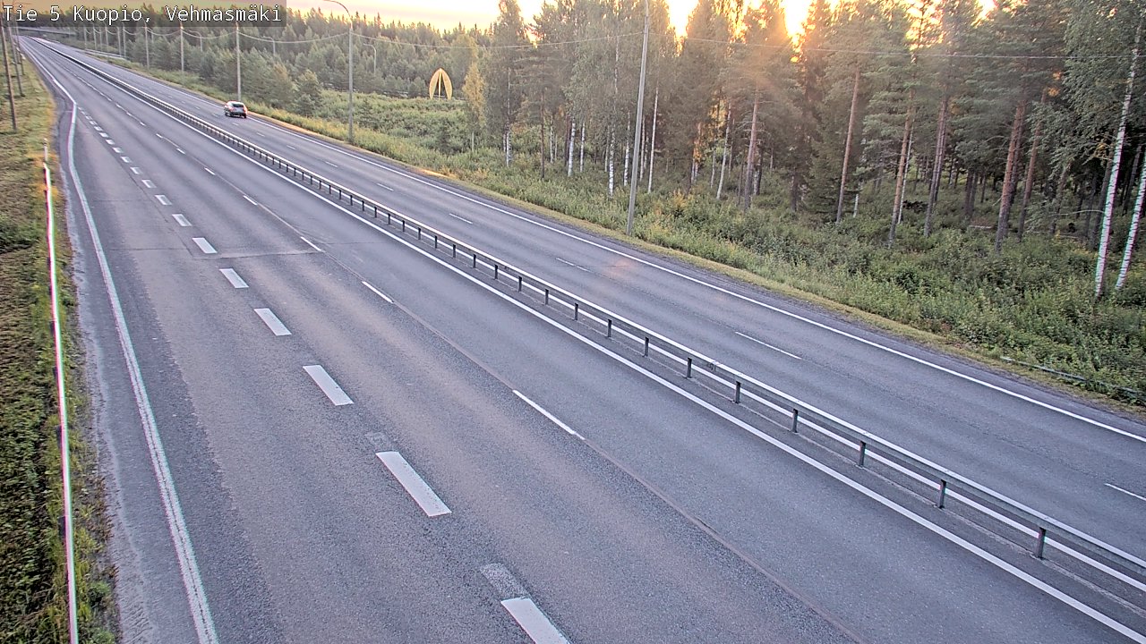 Weather Camera Image Väg 5 Kuopio, Vehmasmäki, Kuopio, Pohjois-Savo