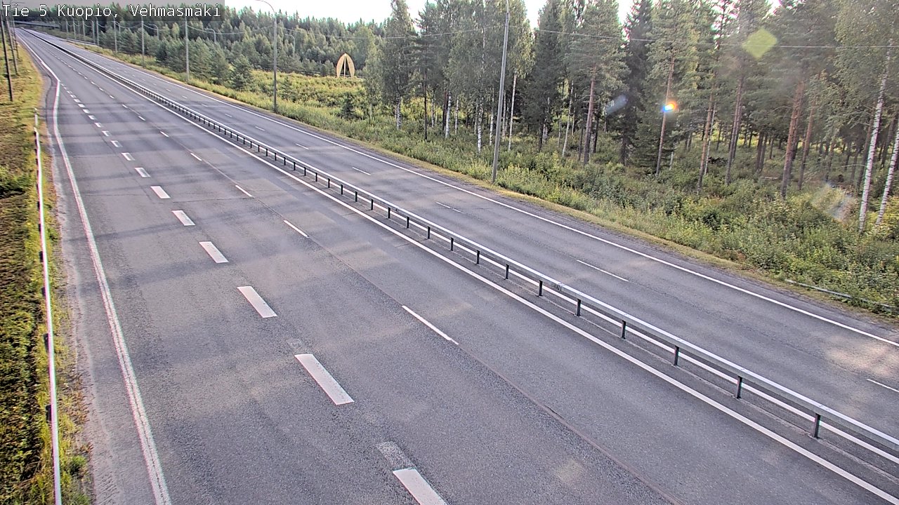 Weather Camera Image Väg 5 Kuopio, Vehmasmäki, Kuopio, Pohjois-Savo