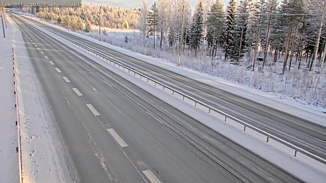 Weather Camera Image Väg 5 Kuopio, Vehmasmäki, Kuopio, Pohjois-Savo