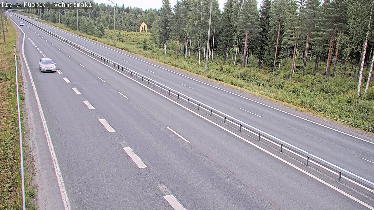 Weather Camera Image Väg 5 Kuopio, Vehmasmäki, Kuopio, Pohjois-Savo