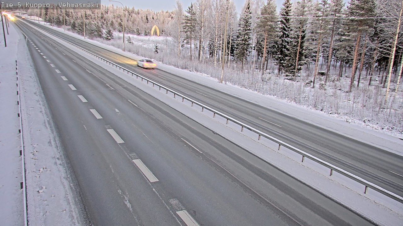 Weather Camera Image Väg 5 Kuopio, Vehmasmäki, Kuopio, Pohjois-Savo