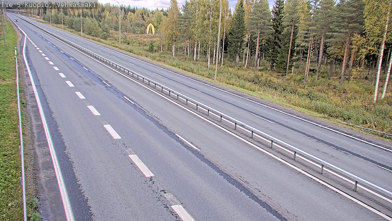 Weather Camera Image Road 5 Kuopio, Vehmasmäki, Kuopio, Pohjois-Savo