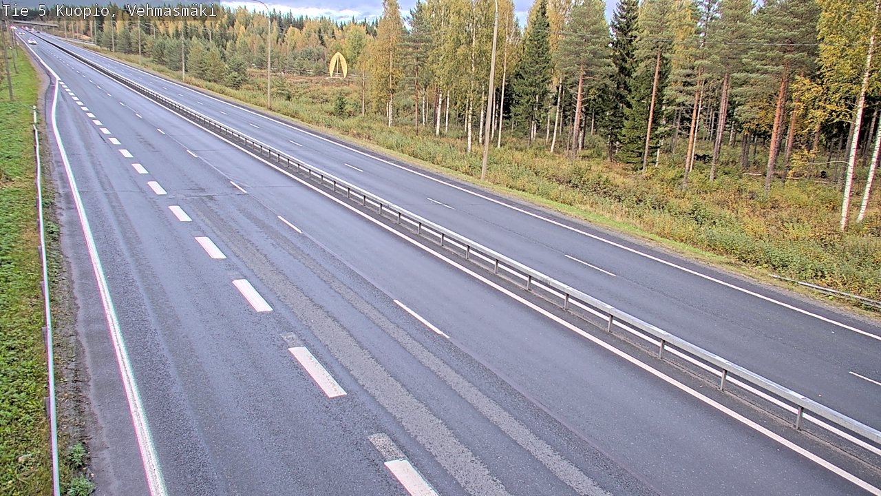 Weather Camera Image Road 5 Kuopio, Vehmasmäki, Kuopio, Pohjois-Savo