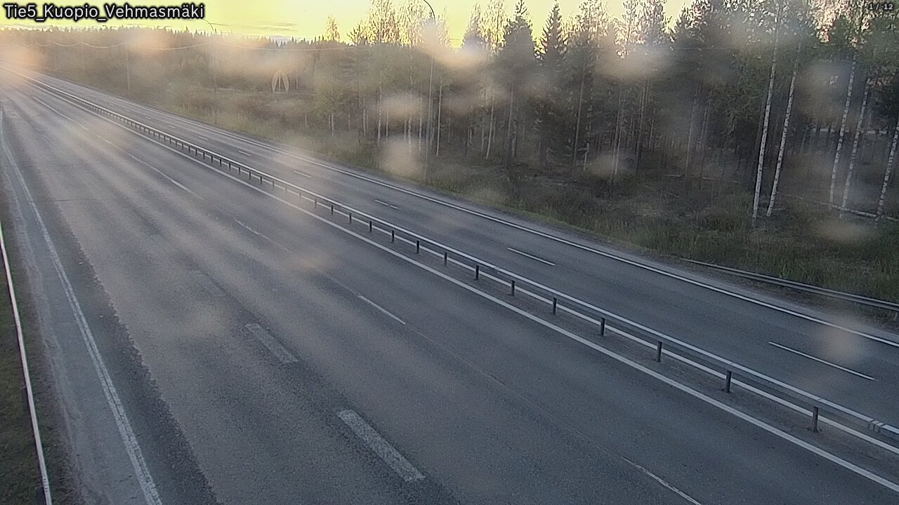 Weather Camera Image Väg 5 Kuopio, Vehmasmäki, Kuopio, Pohjois-Savo