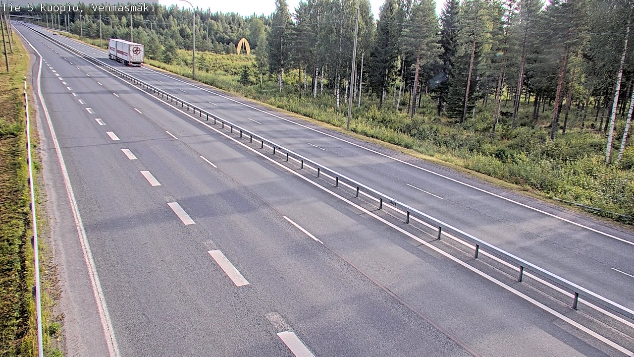 Weather Camera Image Väg 5 Kuopio, Vehmasmäki, Kuopio, Pohjois-Savo