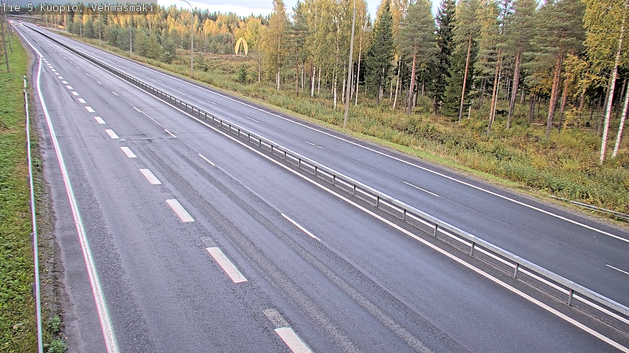 Weather Camera Image Road 5 Kuopio, Vehmasmäki, Kuopio, Pohjois-Savo