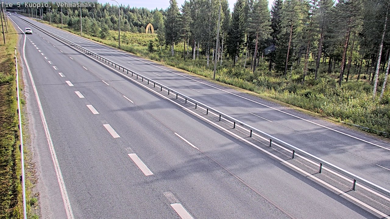 Weather Camera Image Väg 5 Kuopio, Vehmasmäki, Kuopio, Pohjois-Savo