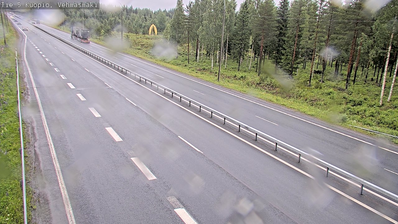 Weather Camera Image Väg 5 Kuopio, Vehmasmäki, Kuopio, Pohjois-Savo