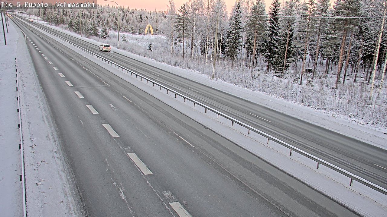 Weather Camera Image Väg 5 Kuopio, Vehmasmäki, Kuopio, Pohjois-Savo