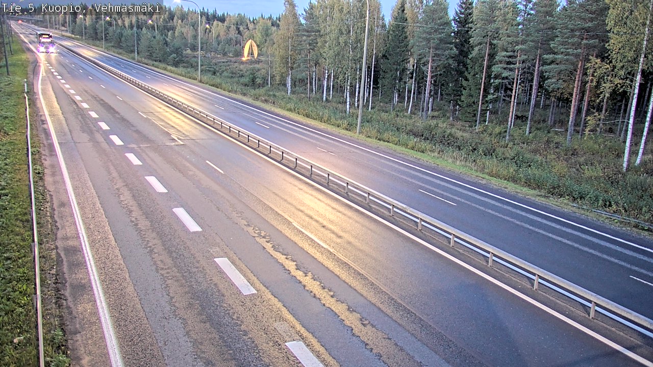 Weather Camera Image Road 5 Kuopio, Vehmasmäki, Kuopio, Pohjois-Savo