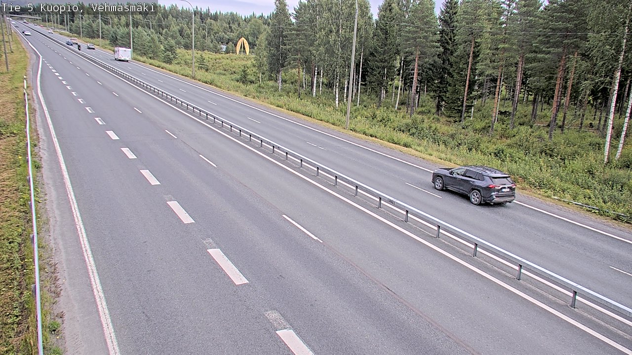 Weather Camera Image Väg 5 Kuopio, Vehmasmäki, Kuopio, Pohjois-Savo