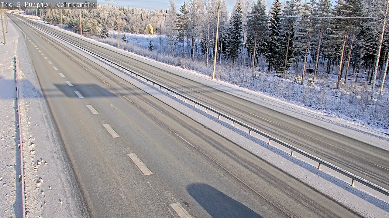 Weather Camera Image Väg 5 Kuopio, Vehmasmäki, Kuopio, Pohjois-Savo