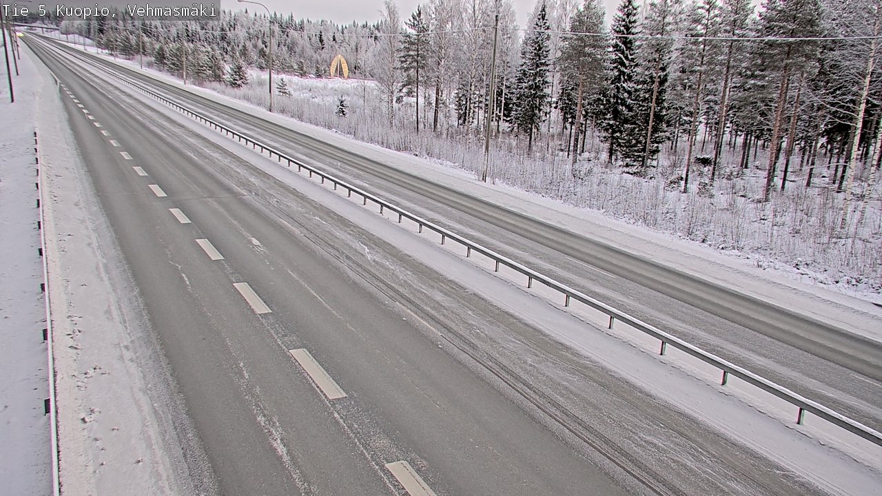 Weather Camera Image Väg 5 Kuopio, Vehmasmäki, Kuopio, Pohjois-Savo