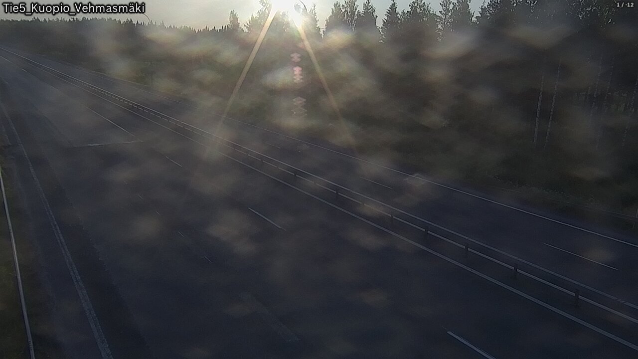 Weather Camera Image Road 5 Kuopio, Vehmasmäki, Kuopio, Pohjois-Savo