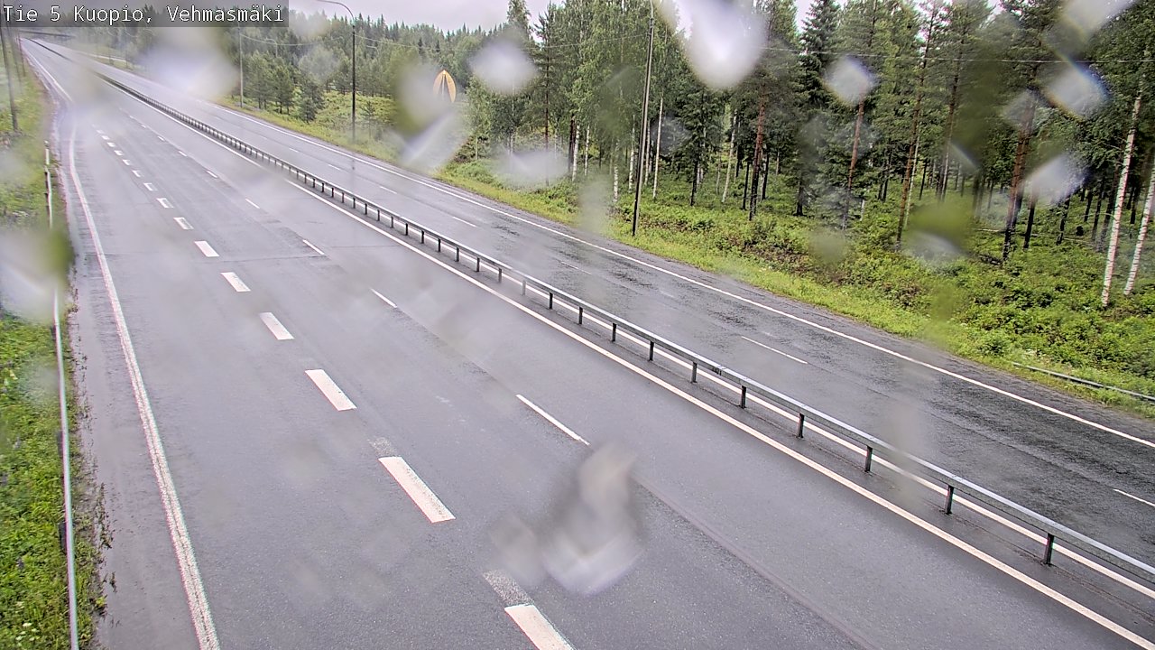 Weather Camera Image Väg 5 Kuopio, Vehmasmäki, Kuopio, Pohjois-Savo