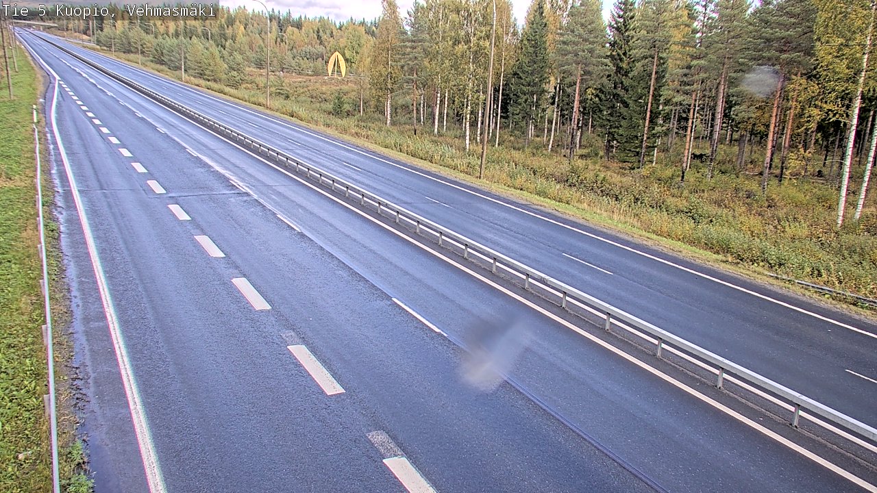 Weather Camera Image Road 5 Kuopio, Vehmasmäki, Kuopio, Pohjois-Savo