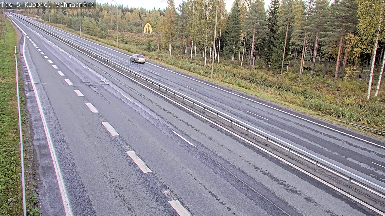Weather Camera Image Road 5 Kuopio, Vehmasmäki, Kuopio, Pohjois-Savo