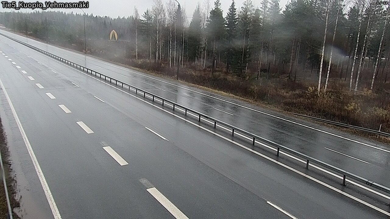 Weather Camera Image Väg 5 Kuopio, Vehmasmäki, Kuopio, Pohjois-Savo