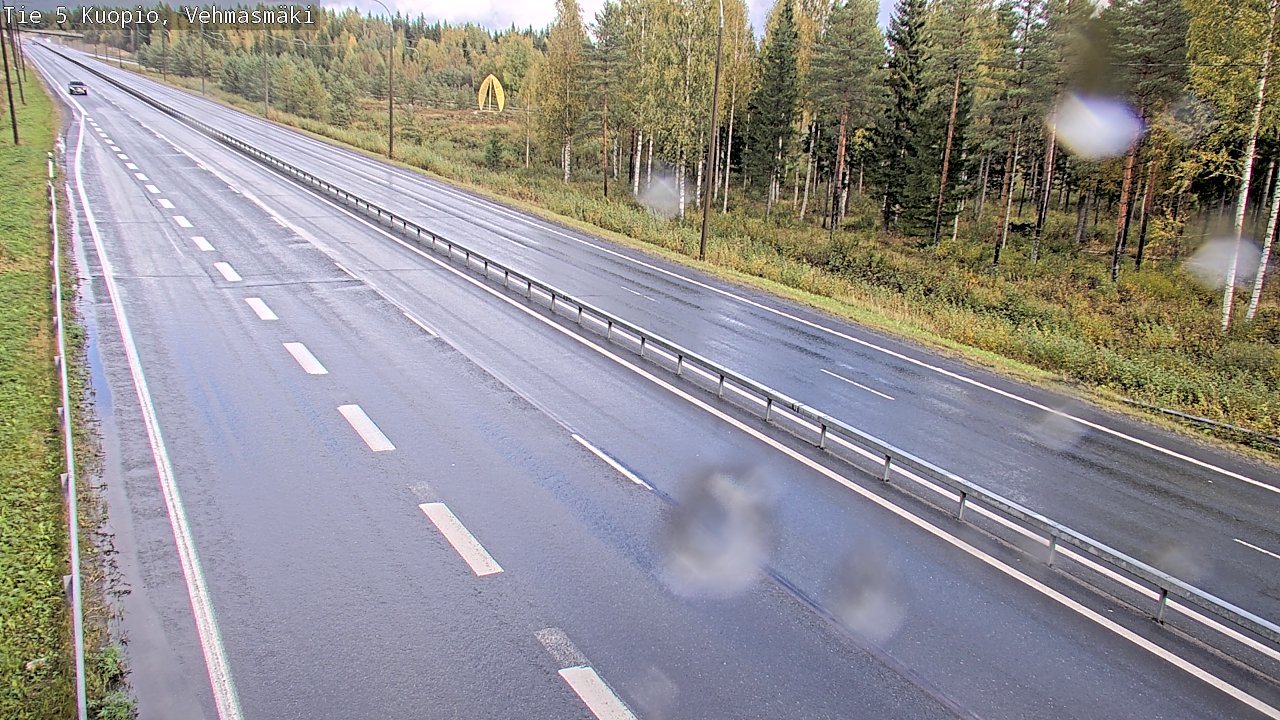 Weather Camera Image Road 5 Kuopio, Vehmasmäki, Kuopio, Pohjois-Savo