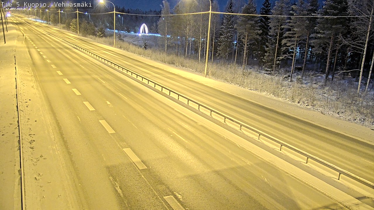 Weather Camera Image Road 5 Kuopio, Vehmasmäki, Kuopio, Pohjois-Savo