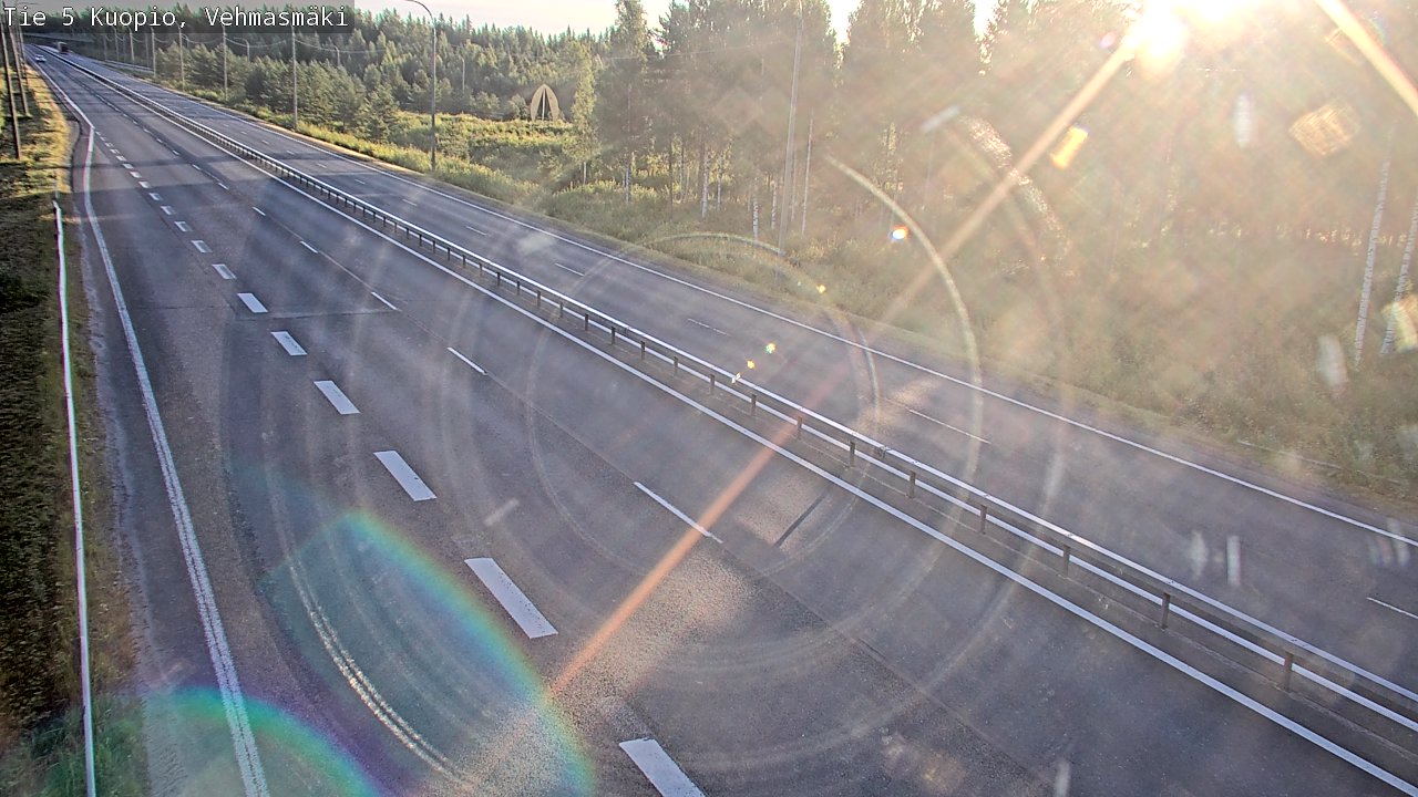 Weather Camera Image Väg 5 Kuopio, Vehmasmäki, Kuopio, Pohjois-Savo