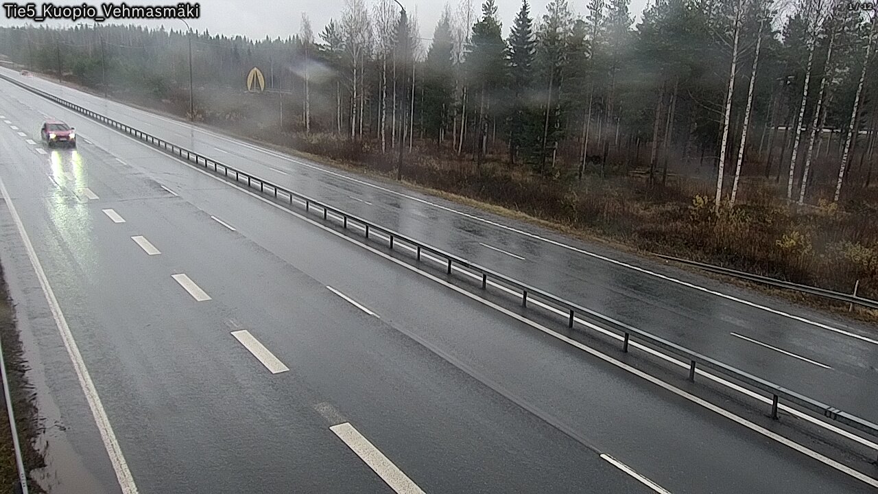 Weather Camera Image Väg 5 Kuopio, Vehmasmäki, Kuopio, Pohjois-Savo