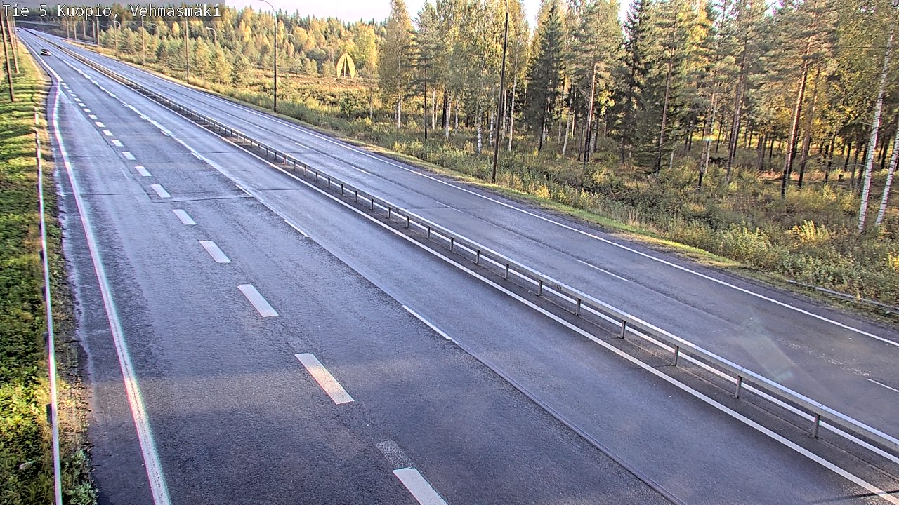 Weather Camera Image Road 5 Kuopio, Vehmasmäki, Kuopio, Pohjois-Savo