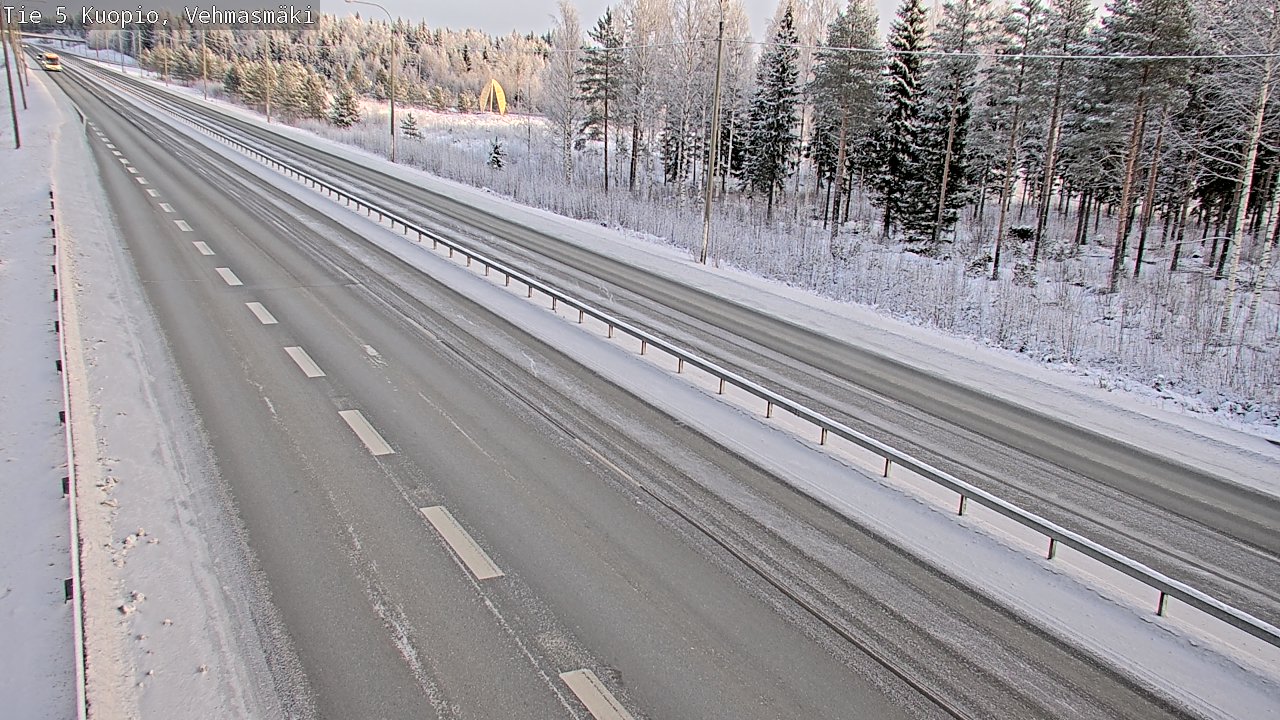 Weather Camera Image Väg 5 Kuopio, Vehmasmäki, Kuopio, Pohjois-Savo