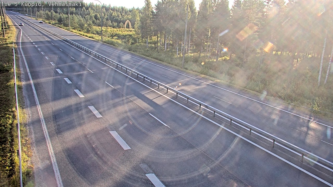 Weather Camera Image Väg 5 Kuopio, Vehmasmäki, Kuopio, Pohjois-Savo