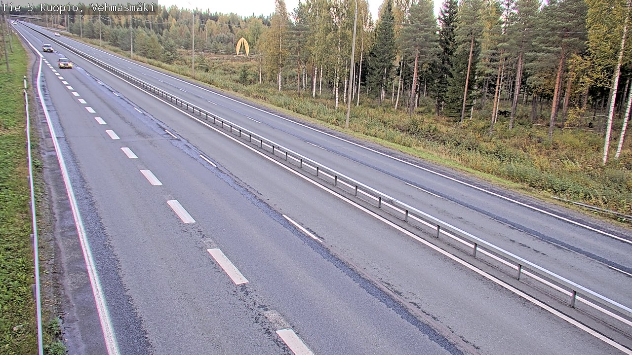 Weather Camera Image Road 5 Kuopio, Vehmasmäki, Kuopio, Pohjois-Savo
