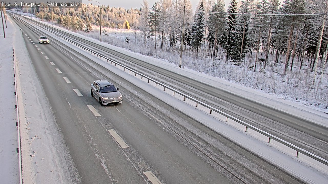Weather Camera Image Väg 5 Kuopio, Vehmasmäki, Kuopio, Pohjois-Savo