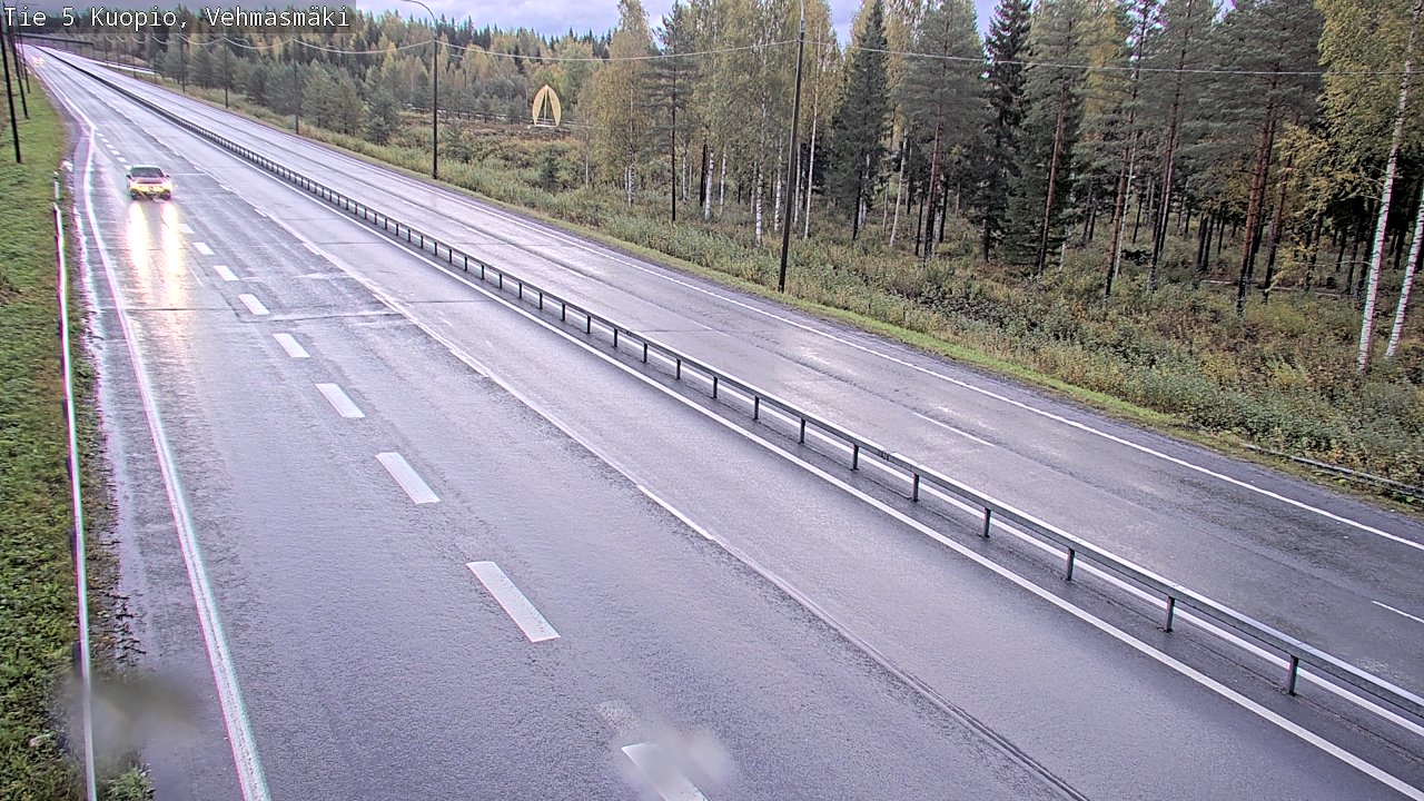Weather Camera Image Road 5 Kuopio, Vehmasmäki, Kuopio, Pohjois-Savo